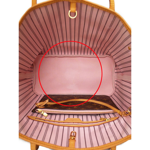 Louis Vuitton MM Neverfull Monogram Pouch Bag Tote - Picture 3 of 8